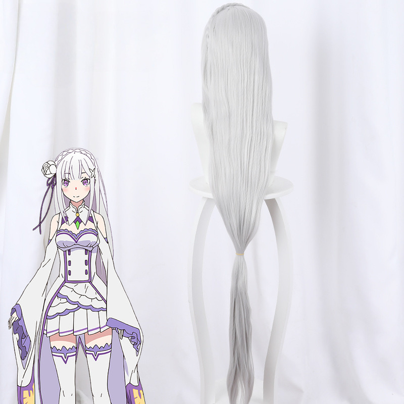 Emilia Cosplay Wig for Re:ZERO - Starting Life in Another World - 400B - Image 4
