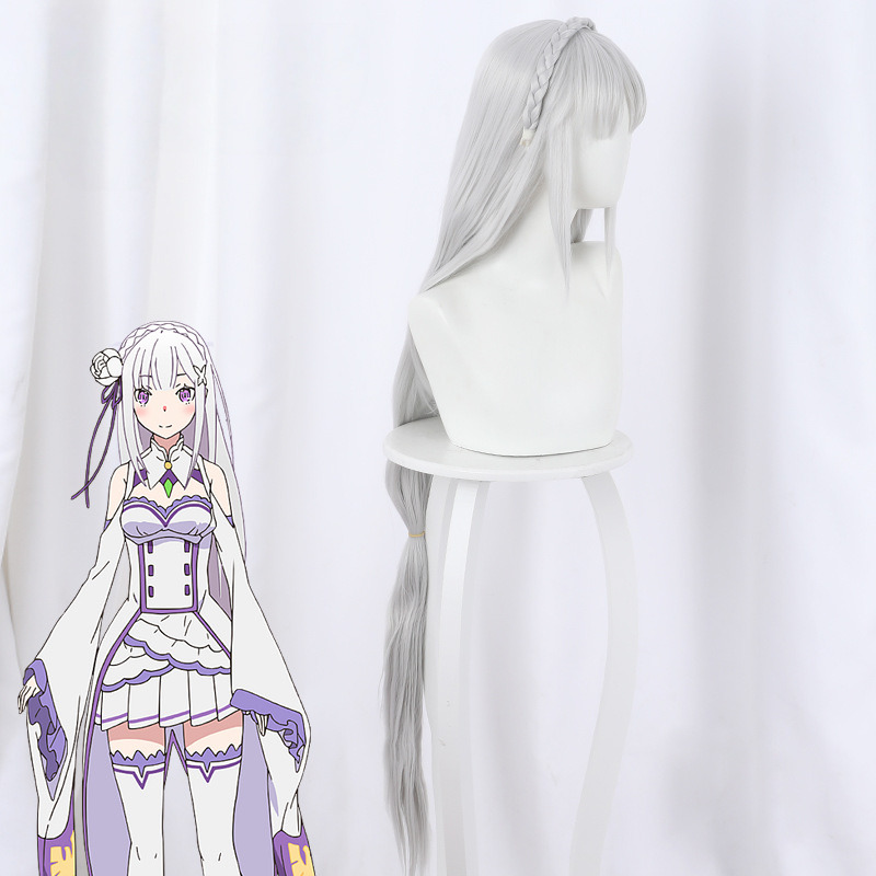Emilia Cosplay Wig for Re:ZERO - Starting Life in Another World - 400B - Image 5