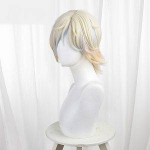 Grave Keeper Beige Blonde Highlighted Short Cosplay Wig for Identity V