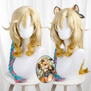 Xilonen Two-tone Highlighted Gradient Scalp-top Long Cosplay Wig for Genshin Impact - 559R - image 1