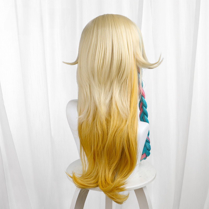 Xilonen Two-tone Highlighted Gradient Scalp-top Long Cosplay Wig for Genshin Impact - 559R - image 5