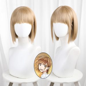 Chinatsu Kano Brown Scalp-top Short Styled Cosplay Wig for Blue Box - 582B - image 1