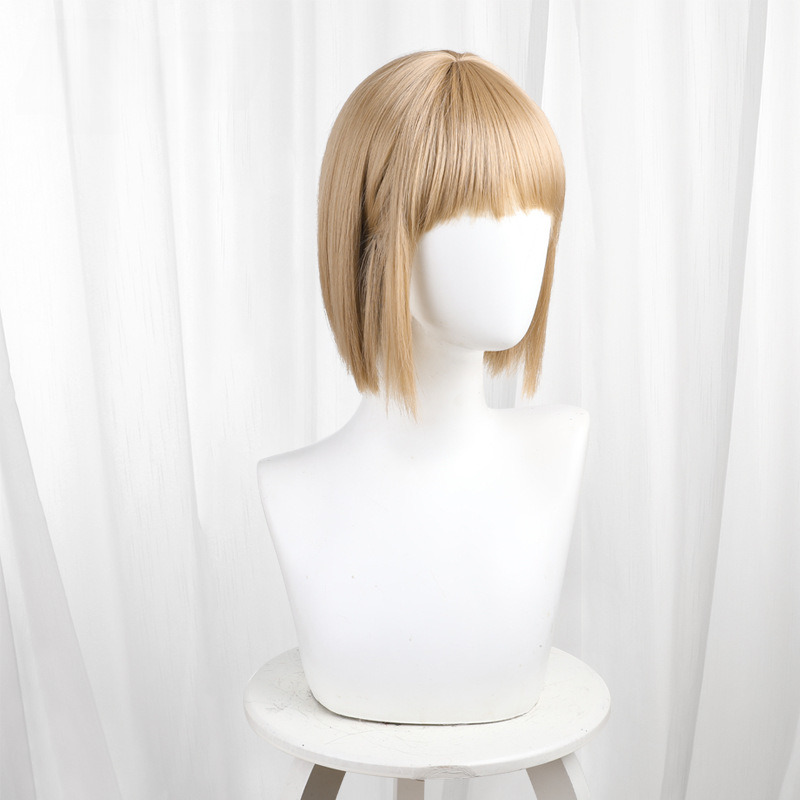 Chinatsu Kano Brown Scalp-top Short Styled Cosplay Wig for Blue Box - 582B - image 3