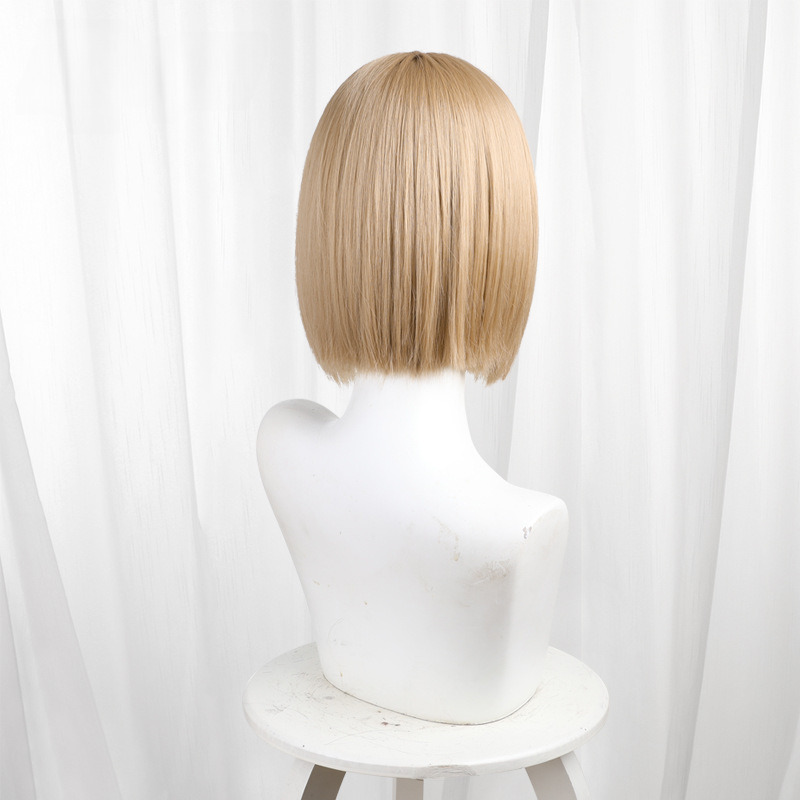 Chinatsu Kano Brown Scalp-top Short Styled Cosplay Wig for Blue Box - 582B - image 5