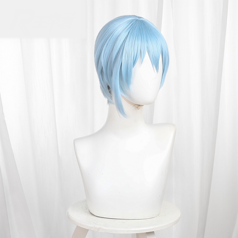 Hiori Yo Icy Blue Scalp-top Short Cosplay Wig for Blue Lock - 581C
