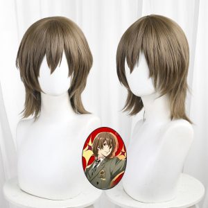 Goro Akechi Brown Short Cosplay Wig for Persona 5 - 463G - image 1