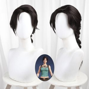 Canaan Dark Brown Braided Cosplay Wig for Naraka: Bladepoint - 552E - image 1