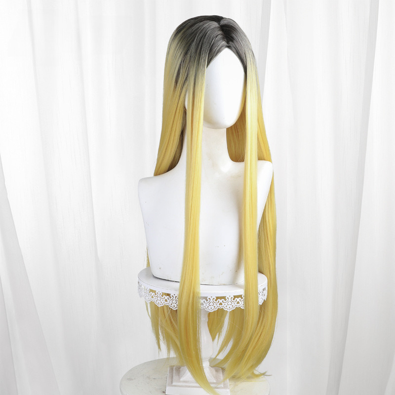 Kenma Kozume Gradient Dyed Scalp-top Long Cosplay Wig for Haikyu!! - 343BB - Image 2