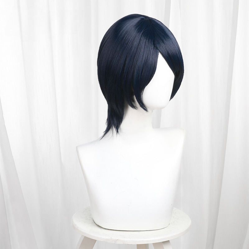 Yusuke Kitagawa Dark Blue Scalp-top Short Cosplay Wig for Persona 5 - 463F - image 3