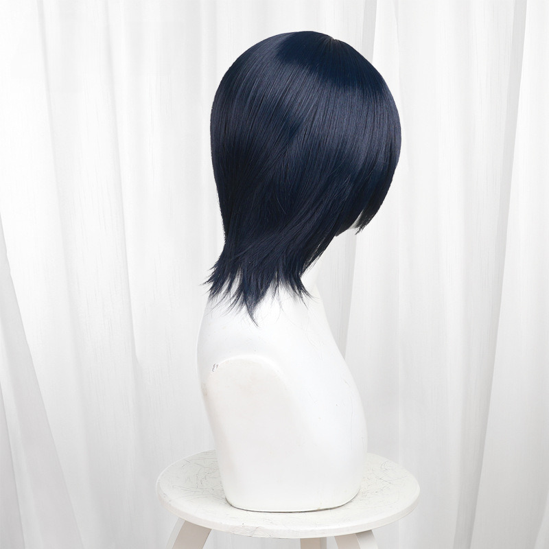 Yusuke Kitagawa Dark Blue Scalp-top Short Cosplay Wig for Persona 5 - 463F - image 4