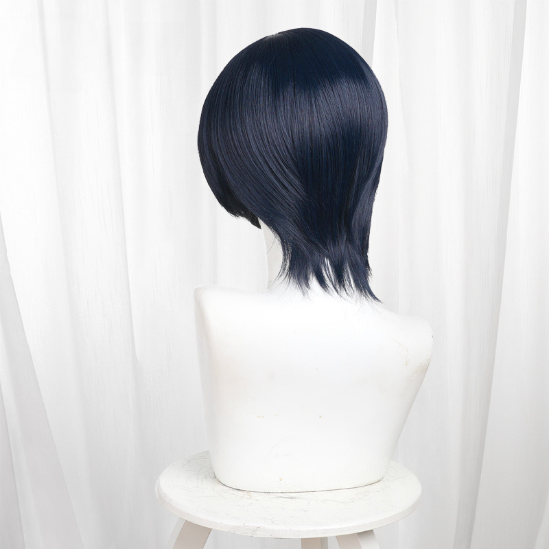Yusuke Kitagawa Dark Blue Scalp-top Short Cosplay Wig for Persona 5 - 463F - image 5