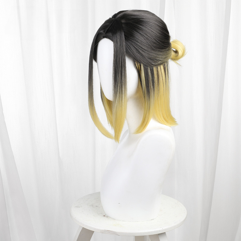 Kenma Kozume Gradient Dyed Scalp-top Cosplay Wig for Haikyu!! - 343BA - Image 2