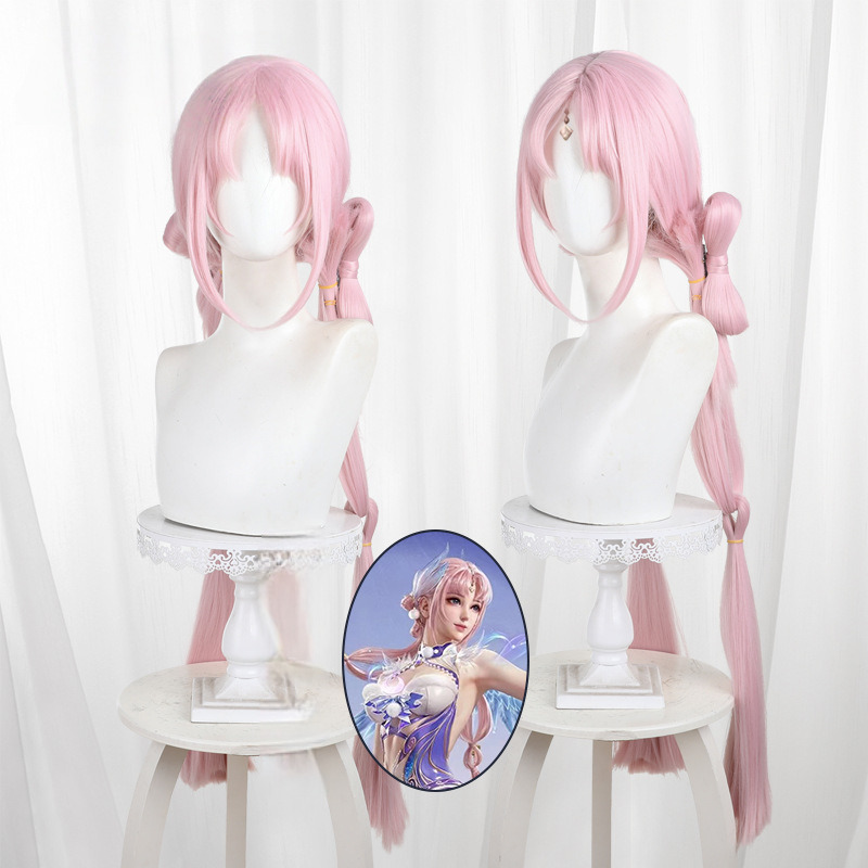 Yin Ziping Pink Long Cosplay Wig for Naraka: Bladepoint - 552CA - image 1