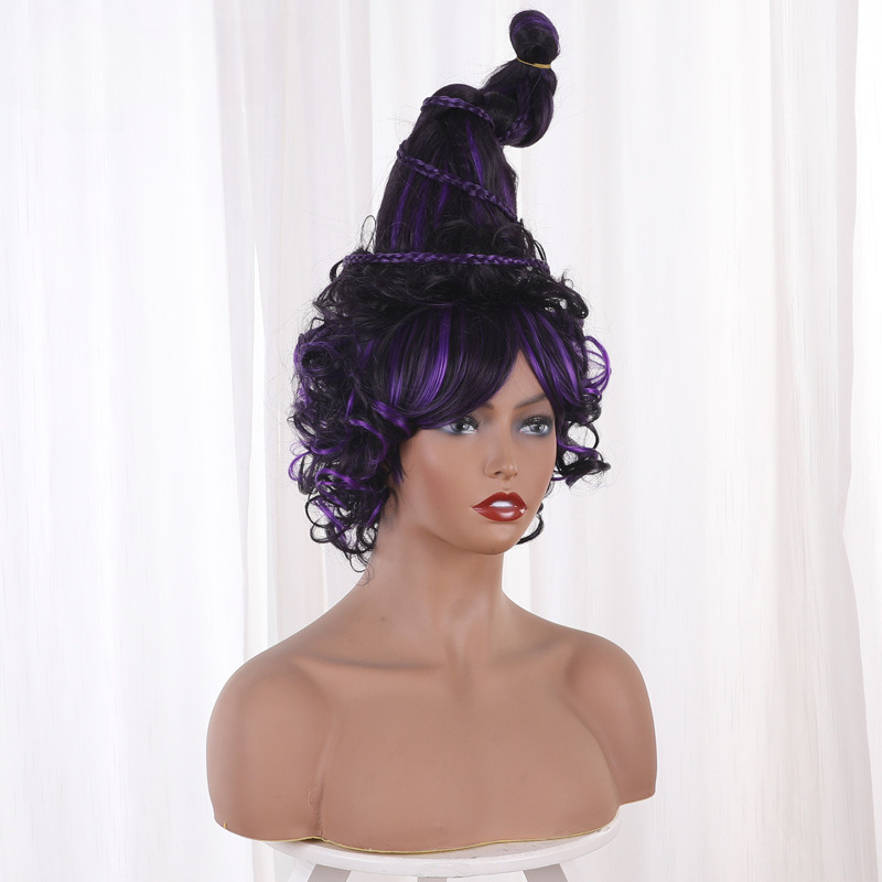 Mary Sanderson Hun Purple Spiked Cosplay Wig for Hocus Pocus 2 - 405U - Image 2