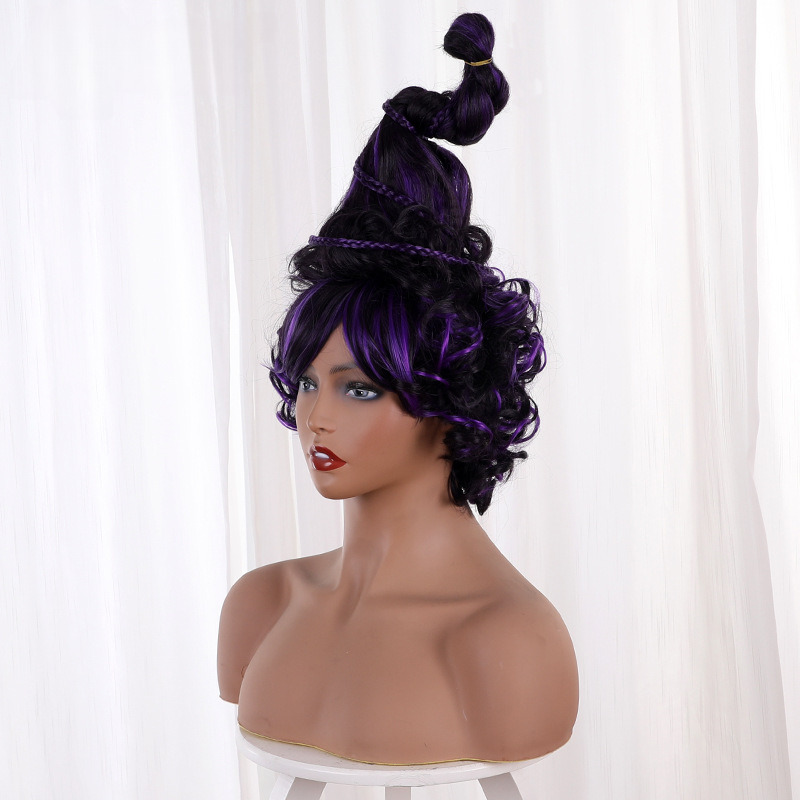 Mary Sanderson Hun Purple Spiked Cosplay Wig for Hocus Pocus 2 - 405U - Image 3