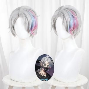 Embalmer Highlighted Blue Ponytail Cosplay Wig for Identity V - 476BC - image 1