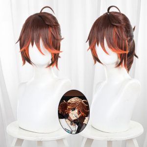 Prisoner Gradient Orange Ponytail Cosplay Wig for Identity V - 476HF - image 1