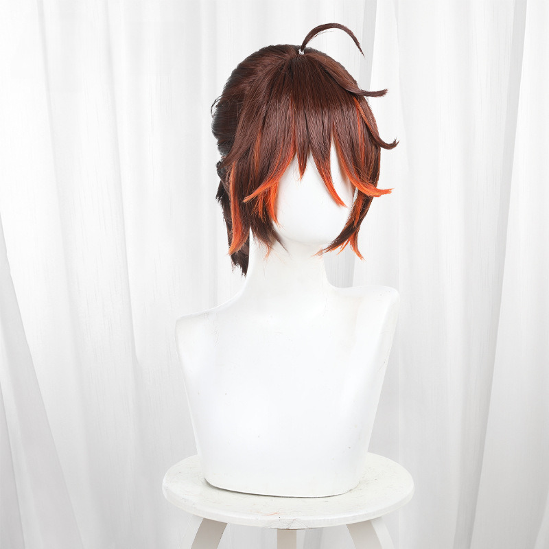 Prisoner Gradient Orange Ponytail Cosplay Wig for Identity V - 476HF - image 3