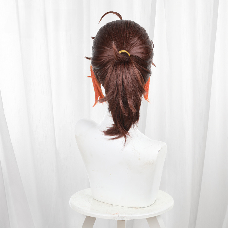 Prisoner Gradient Orange Ponytail Cosplay Wig for Identity V - 476HF - image 5