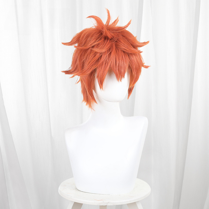 Shoyo Hinata Orange Short Flipped Styled Cosplay Wig for Haikyu!! - 343F - image 3
