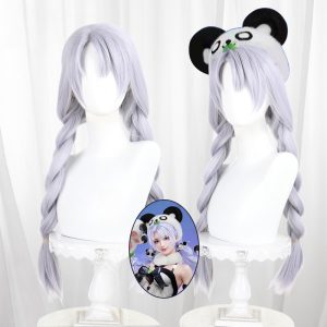 Shen Miao Light Purple Purple Twin Ponytail Cosplay Wig for Naraka: Bladepoint - 552FA - image 1