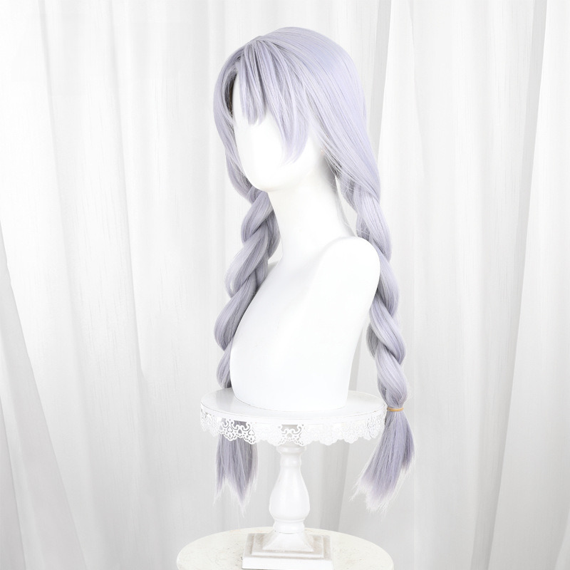 Shen Miao Light Purple Purple Twin Ponytail Cosplay Wig for Naraka: Bladepoint - 552FA - image 2