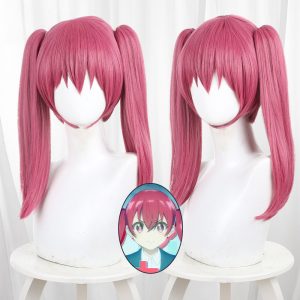 Hikari Rose Red Twin Ponytail Cosplay Wig for Magilumiere Magical Girls Inc. - 584B