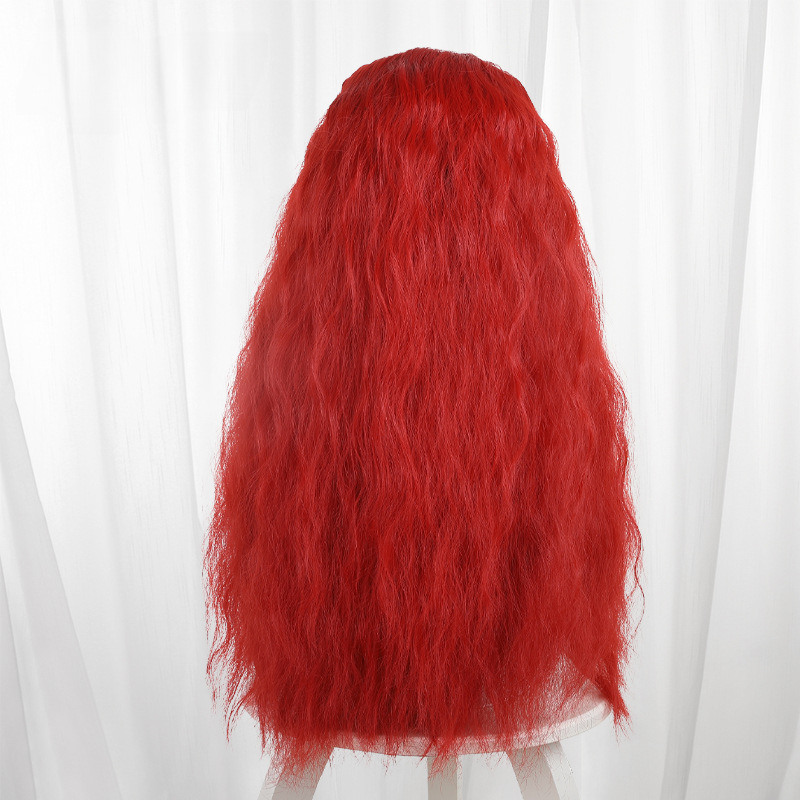 Red Red Scalp-top Braided Long Wavy Cosplay Wig for Descendants: The Rise of Red - 405L - Image 5
