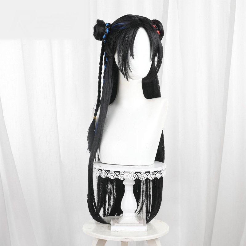 Ne Zha Braided Long Styled Cosplay Wig for Naraka: Bladepoint - 552AB - Image 2