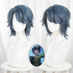 Patient Ink Blue Short Layered Teased Cosplay Wig for Identity V - 476PF