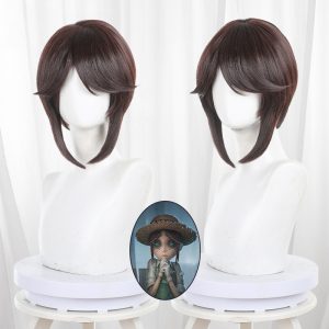 Gardener Dark Brown Scalp-top Short Cosplay Wig for Identity V - 476MG - image 1