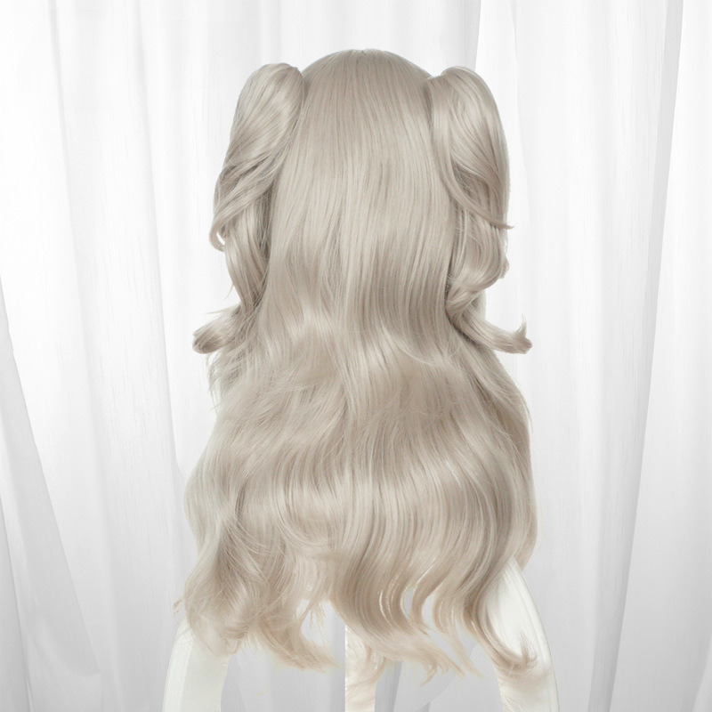 Nao Tomori Gray-white White Twin Ponytail Cosplay Wig for Charlotte - 384C - Image 2