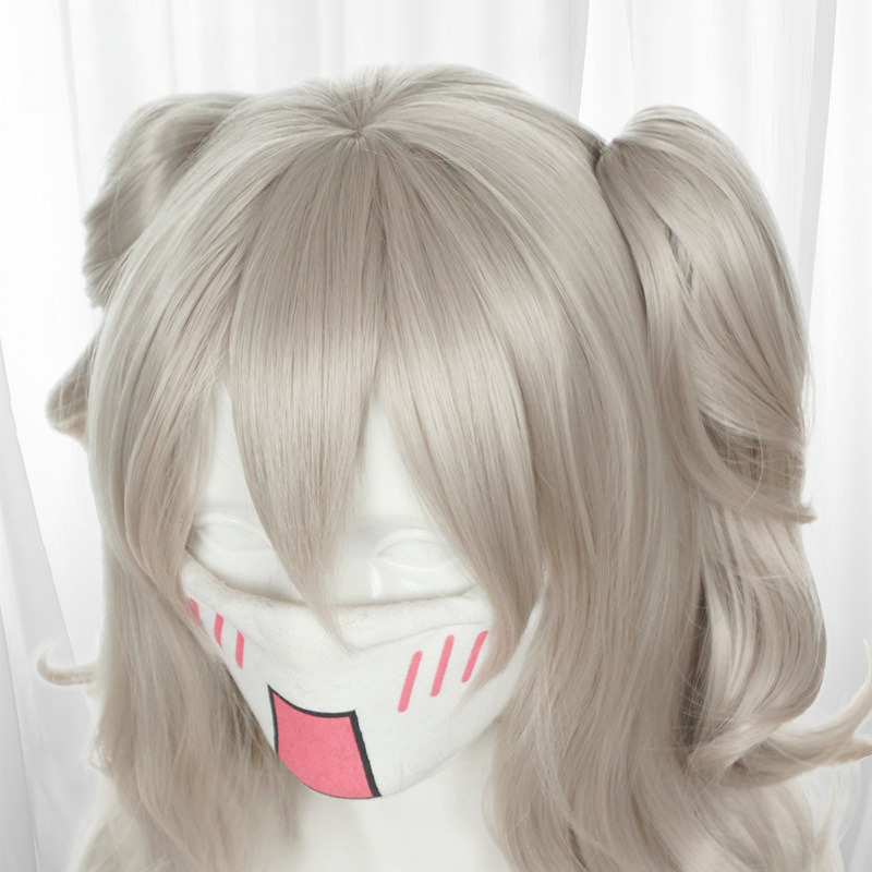 Nao Tomori Gray-white White Twin Ponytail Cosplay Wig for Charlotte - 384C - Image 3