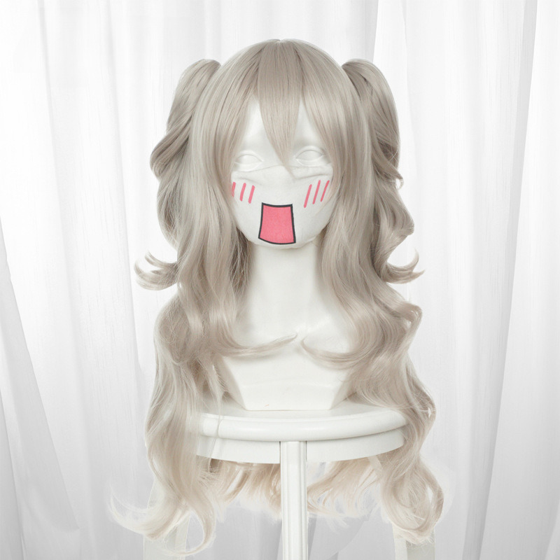 Nao Tomori Gray-white White Twin Ponytail Cosplay Wig for Charlotte - 384C - Image 5