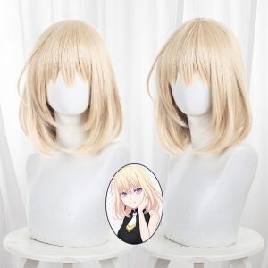 Uika Misumi Platinum Blonde Bob Short Cosplay Wig for BanG Dream! - 586A - image 1