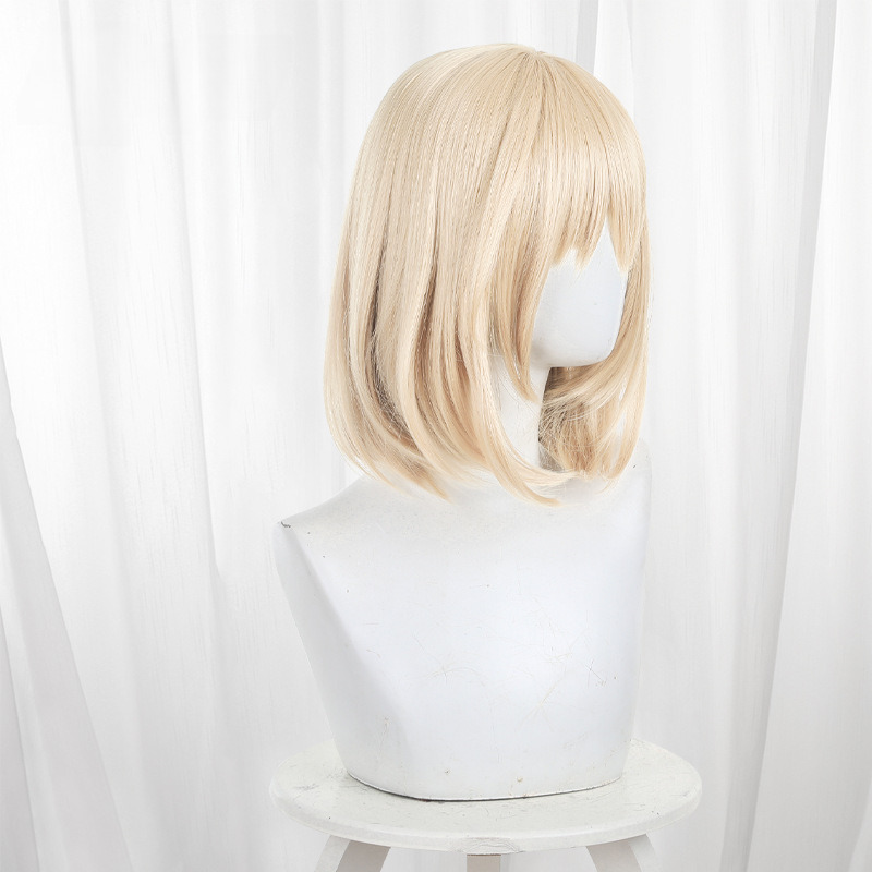 Uika Misumi Platinum Blonde Bob Short Cosplay Wig for BanG Dream! - 586A - image 4