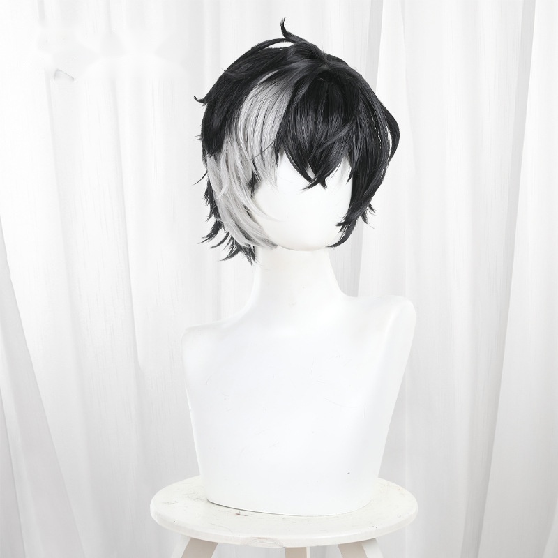 Zhu Highlighted Scalp-top Short Flipped Cosplay Wig for Guilongchao - 585B - Image 2