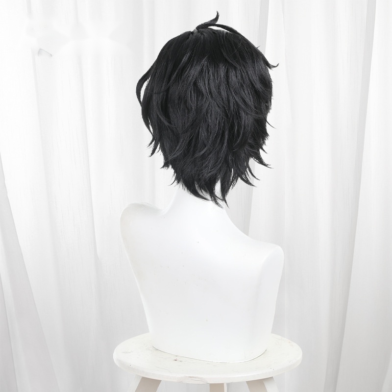 Zhu Highlighted Scalp-top Short Flipped Cosplay Wig for Guilongchao - 585B - Image 4