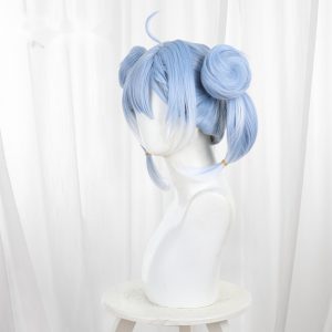 Youhu Gradient White Scalp-top Twin Ponytail Cosplay Wig for Wuthering Waves - 572H