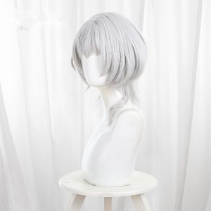 Rana Kaname Silver Gray Medium-length Jellyfish Cut Cosplay Wig for BanG Dream! - 586G