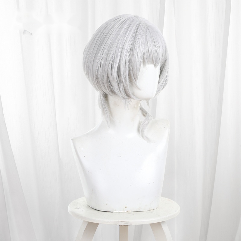 Rana Kaname Silver Gray Medium-length Jellyfish Cut Cosplay Wig for BanG Dream! - 586G - Image 3