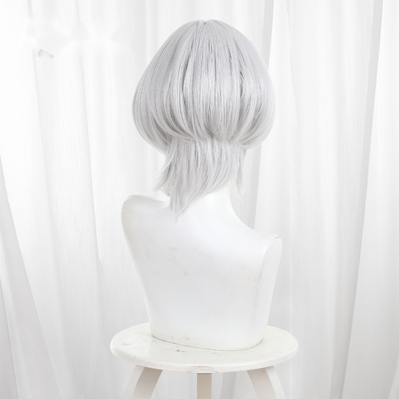 Rana Kaname Silver Gray Medium-length Jellyfish Cut Cosplay Wig for BanG Dream! - 586G - Image 4
