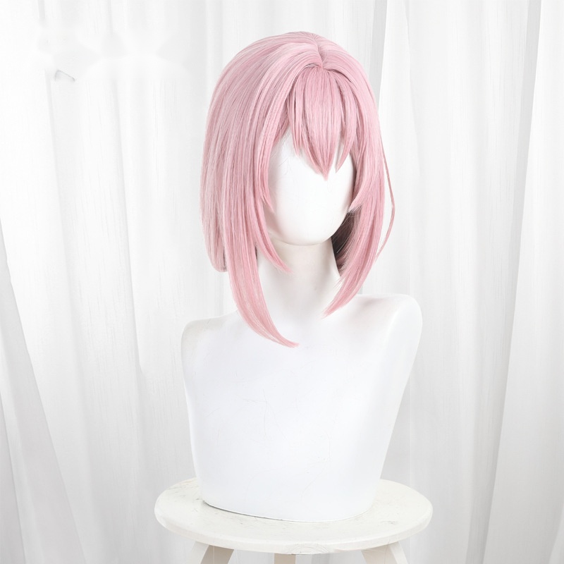 Tsukishiro Yanagi Pink Scalp-top Braided Long Cosplay Wig for Zenless Zone Zero - 551Q - Image 2