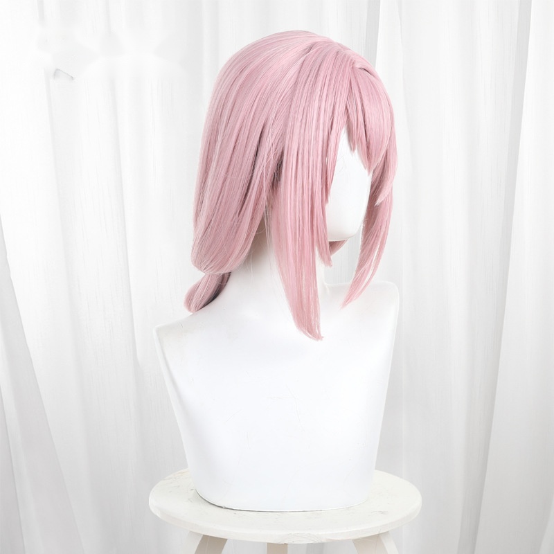 Tsukishiro Yanagi Pink Scalp-top Braided Long Cosplay Wig for Zenless Zone Zero - 551Q - Image 3