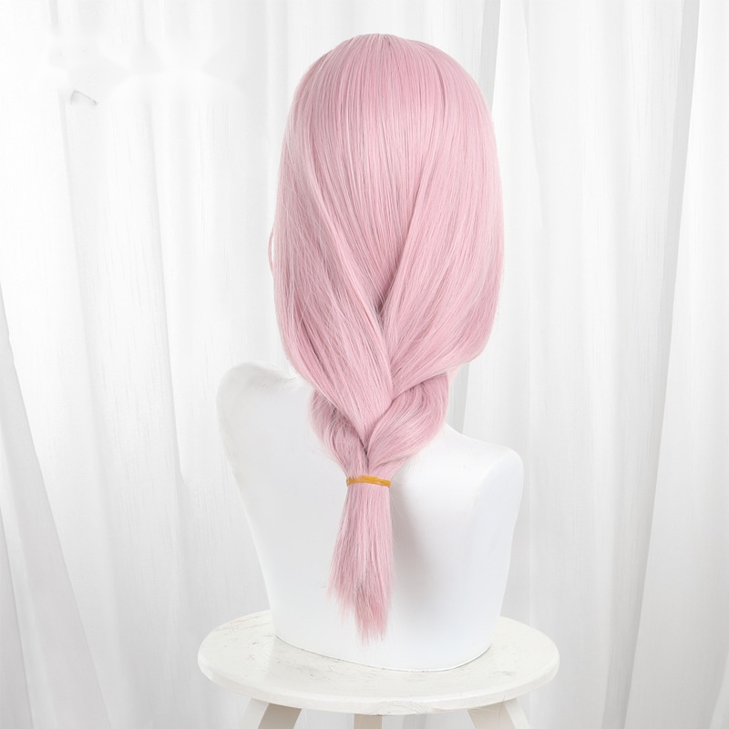 Tsukishiro Yanagi Pink Scalp-top Braided Long Cosplay Wig for Zenless Zone Zero - 551Q - Image 4