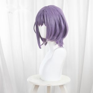 Nyamu Yutenji Gray-purple Scalp-top Short Cosplay Wig for BanG Dream! - 586D
