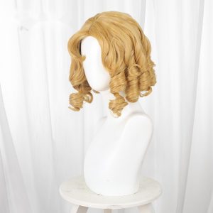 Cheerleader Golden Blonde Ringlet Curls Cosplay Wig for Identity V - 476YE