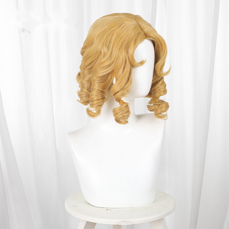 Cheerleader Golden Blonde Ringlet Curls Cosplay Wig for Identity V - 476YE - Image 3