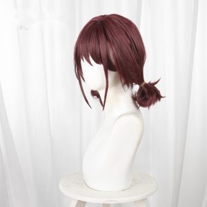 Nina Iseri Reddish Brown Bun Short Cosplay Wig for Girls Band Cry - 587A
