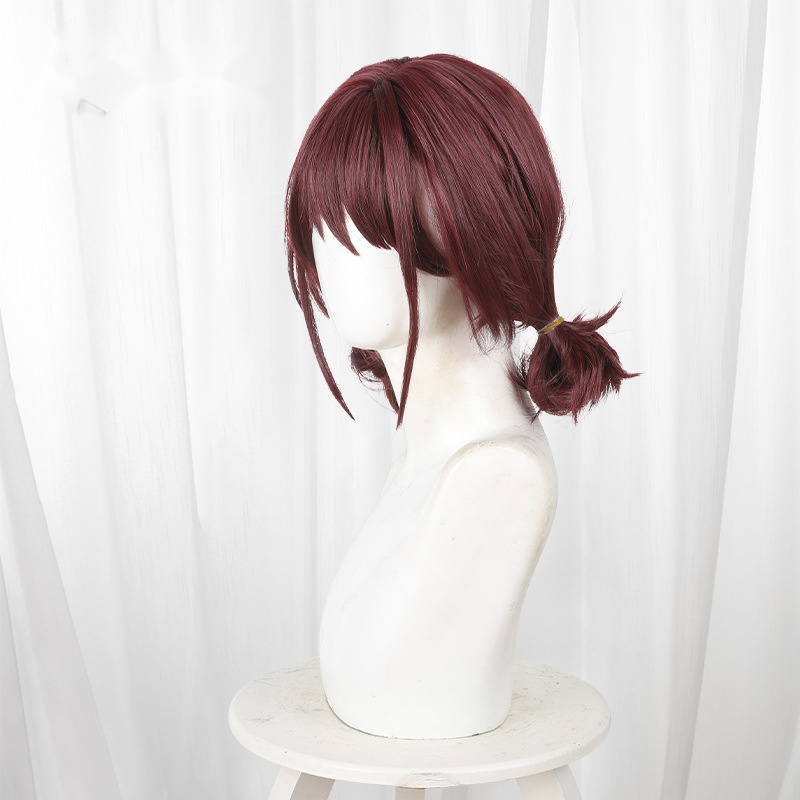 Nina Iseri Reddish Brown Bun Short Cosplay Wig for Girls Band Cry - 587A